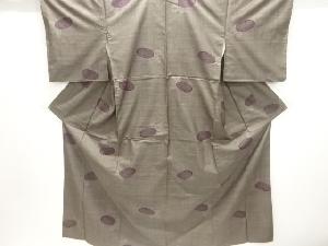 万寿菊模様織出し本場泥大島紬着物（5マルキ）